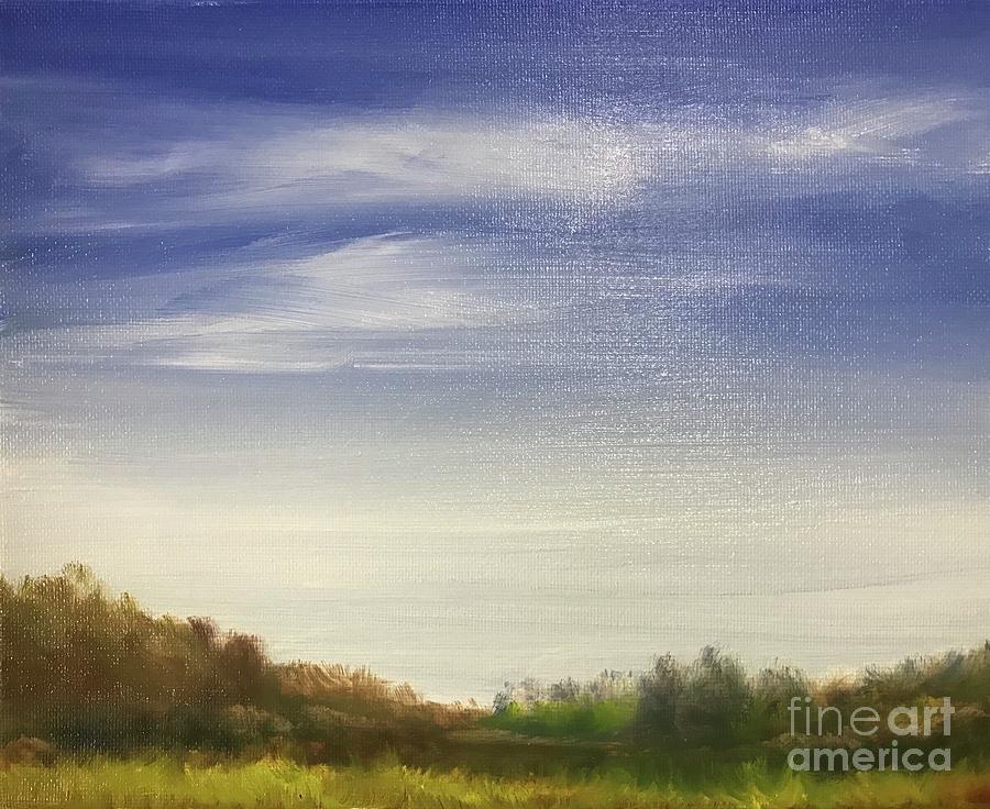 Blue Sky Painting by Sheila Mashaw