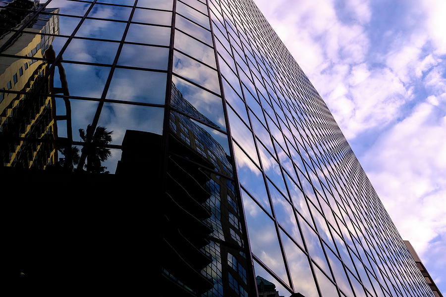 Blue Skyscrapper With A Blue Sky In New Orleans Louisiana by John McLenaghan Blue Skyscrapper With A Blue Sky In New Orleans Louisiana by John McLenaghan