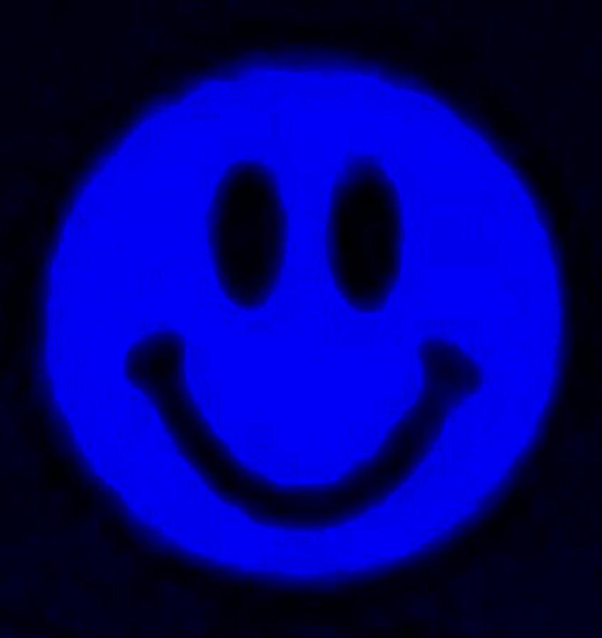Blue Smiley Photograph by Rob Hans