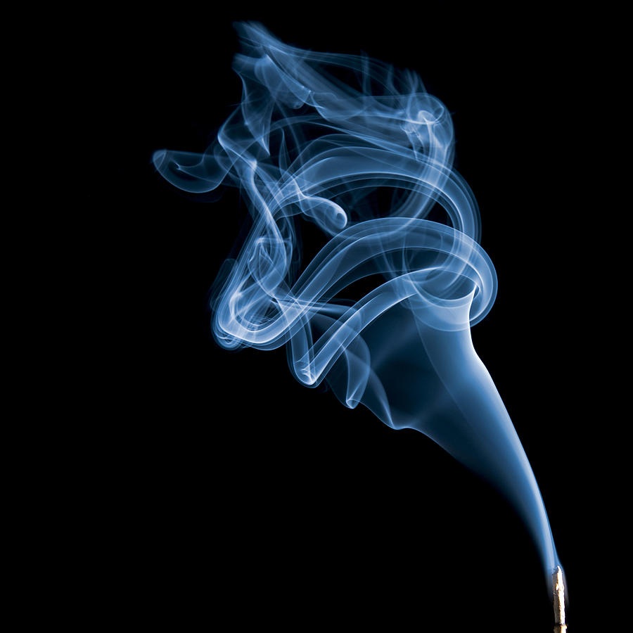 Blue Photograph - Blue Smoke by Michael Greaves