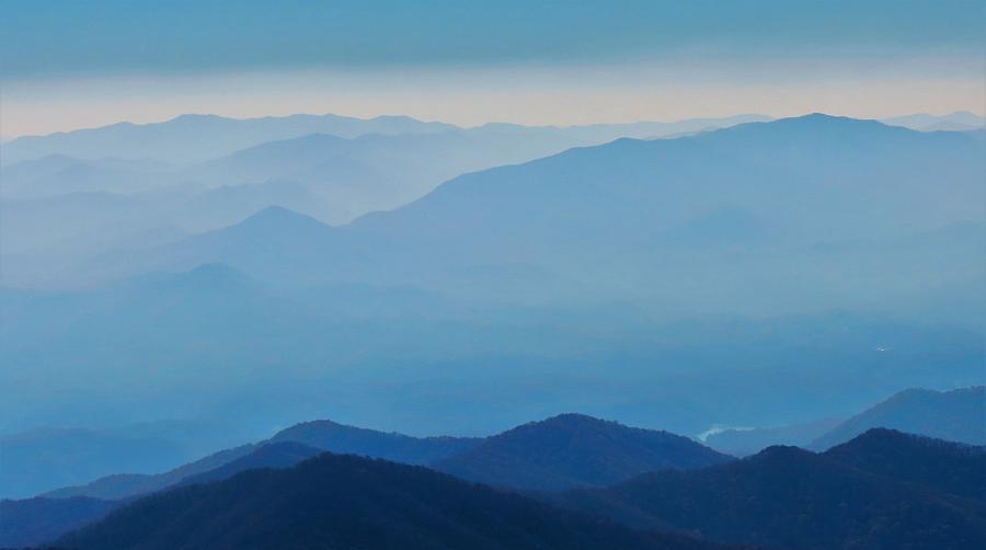 Mountain Photograph - Blue Smokies by Connor Ehlers