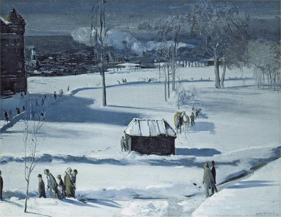 Blue Snow, The Battery Photograph by George Bellows 