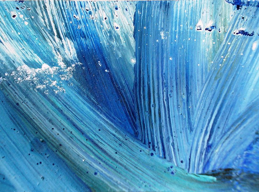 Pattern Photograph - Blue Splash by Sumit Mehndiratta