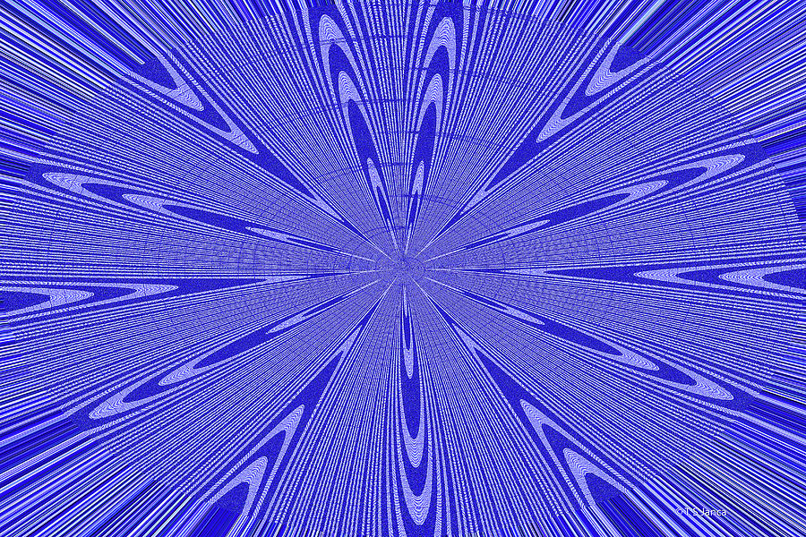 Blue Star Janca Abstract Digital Art by Tom Janca