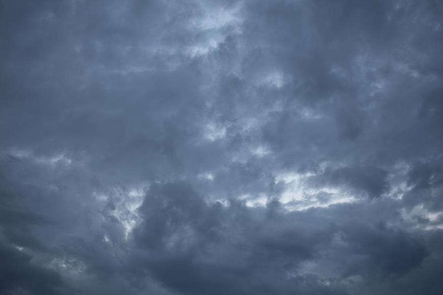 Blue Storm Clouds Photograph by K R Burks