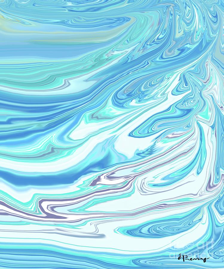 Blue Storm Digital Art by D Perry