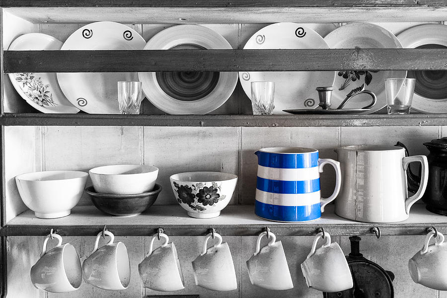 Blue Striped Jug Photograph by Nigel R Bell