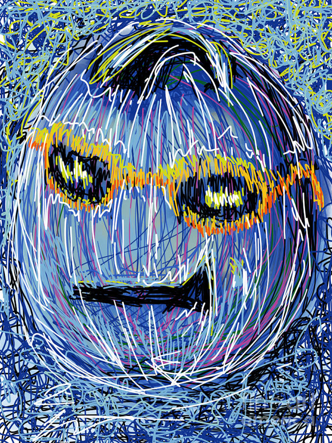 Elvis Presley Digital Art - Blue Suede Pumpkin by Robert Yaeger