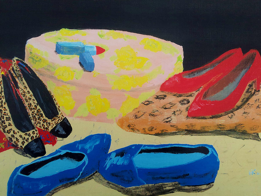 Blue Suede Shoes Painting by Helen Krummenacker - Fine Art America