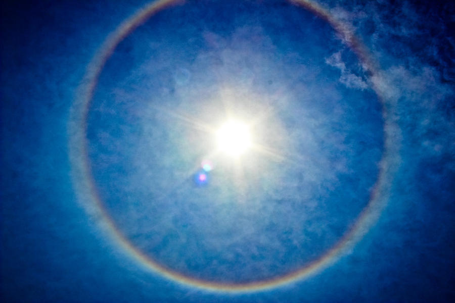 Blue Sun Halo Photograph by Colleen Kammerer
