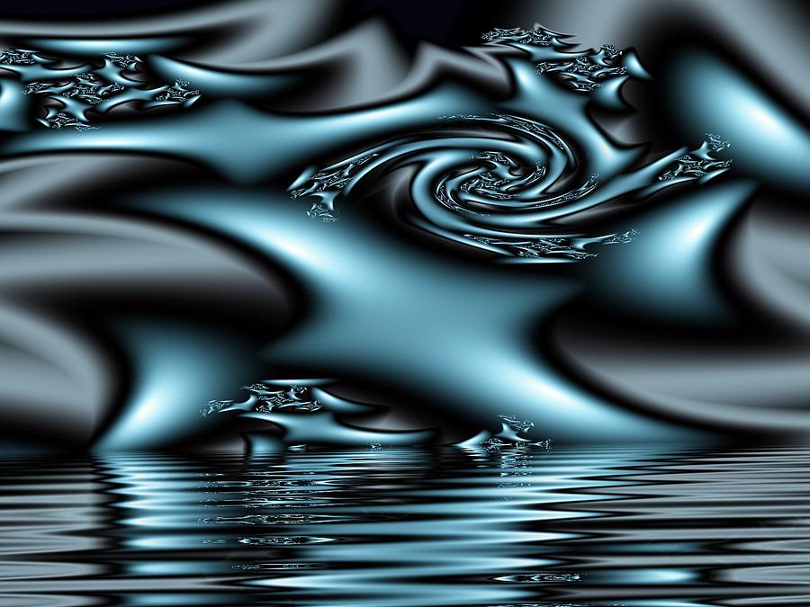Blue Sun Digital Art by Veronica Jackson Blue Sun Digital Art by Veronica Jackson