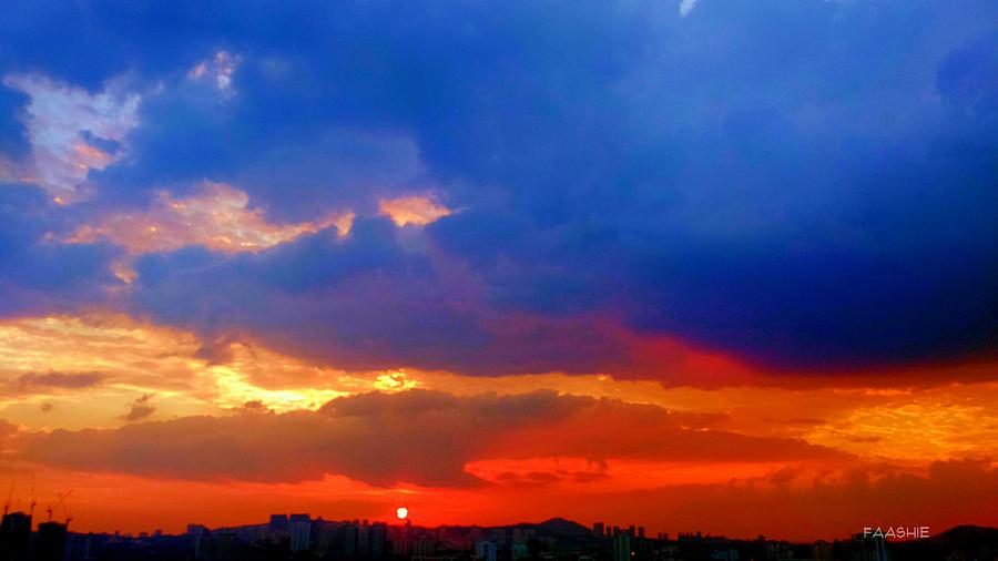 Blue Sunset Photograph by Faashie Sha