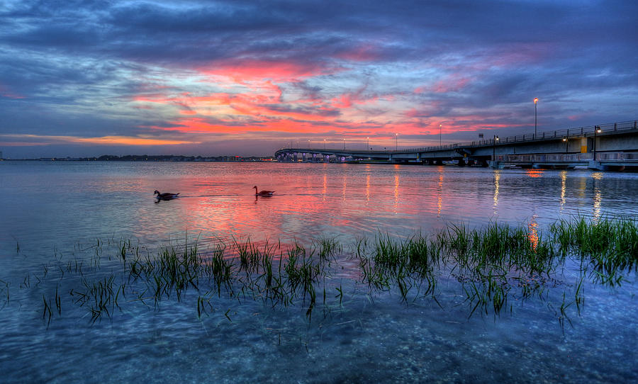 Blue sunset Photograph by John Loreaux