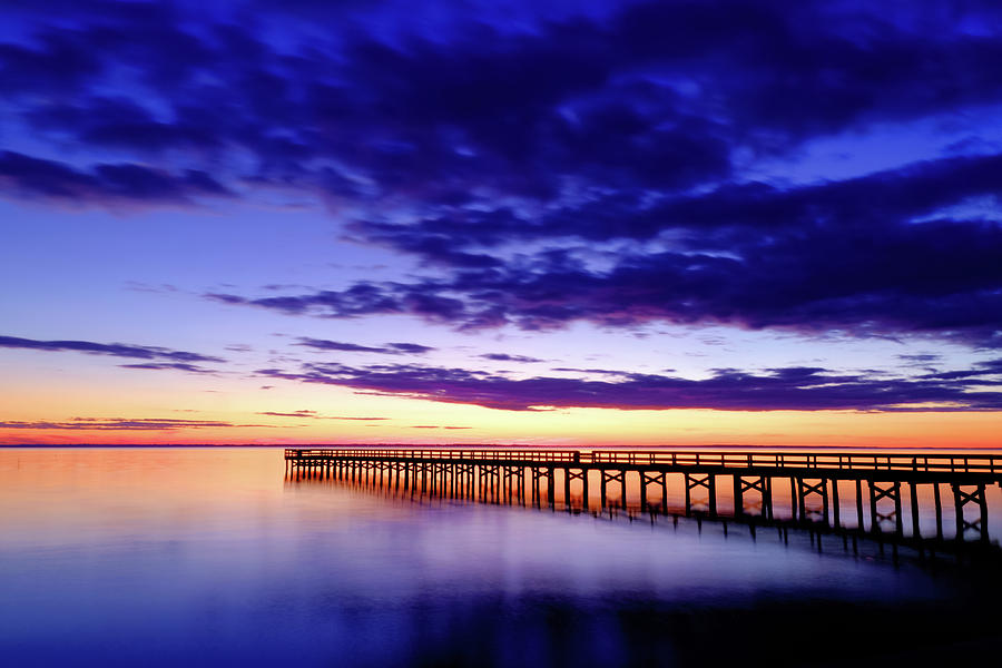 Blue Sunset Photograph by Steve Stephenson