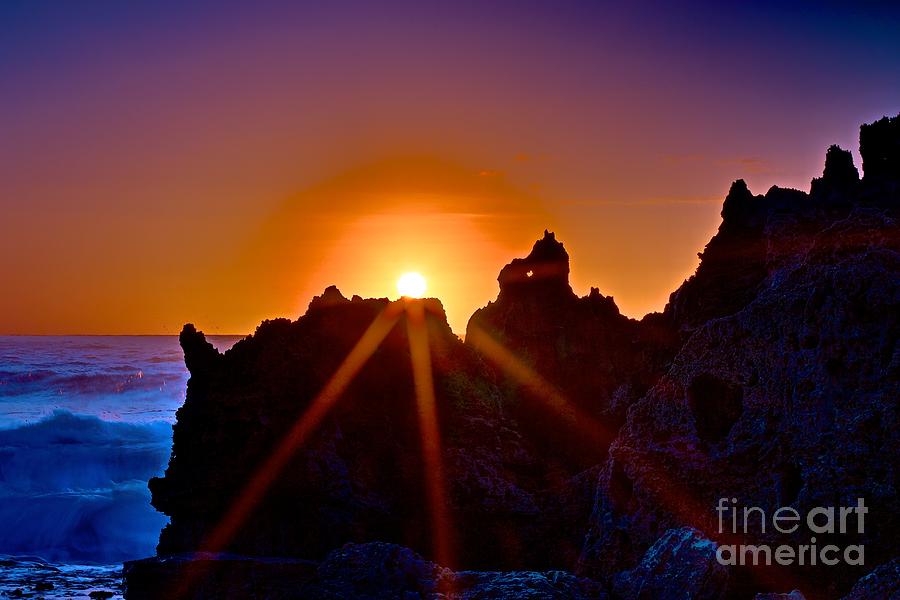 Cliffs Photograph - Blue Surf by DJ MacIsaac