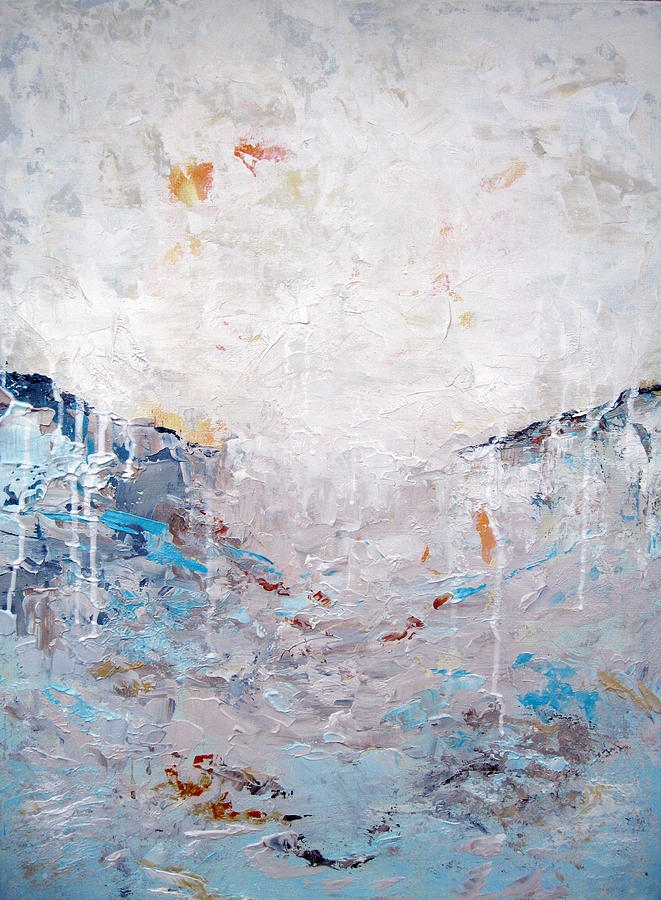 Landscape Painting - Blue Surrender. by Jeni Bump