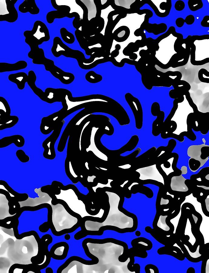 Blue Swirl Digital Art by Art Speakman - Fine Art America