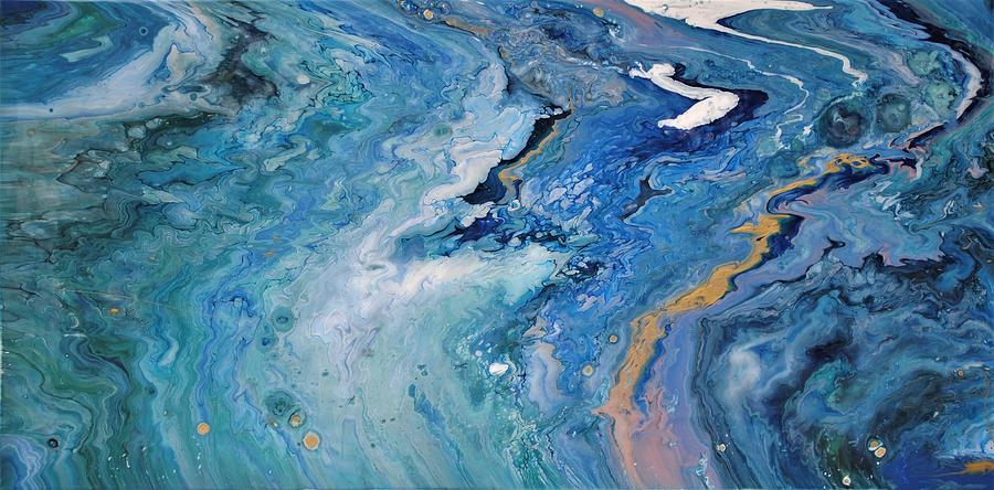 Blue Swirl Painting by Chase Christenson - Fine Art America