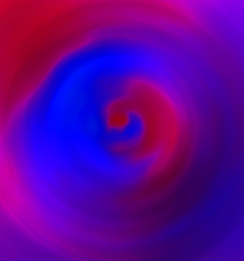 Blue Swirl Digital Art by David Stasiak