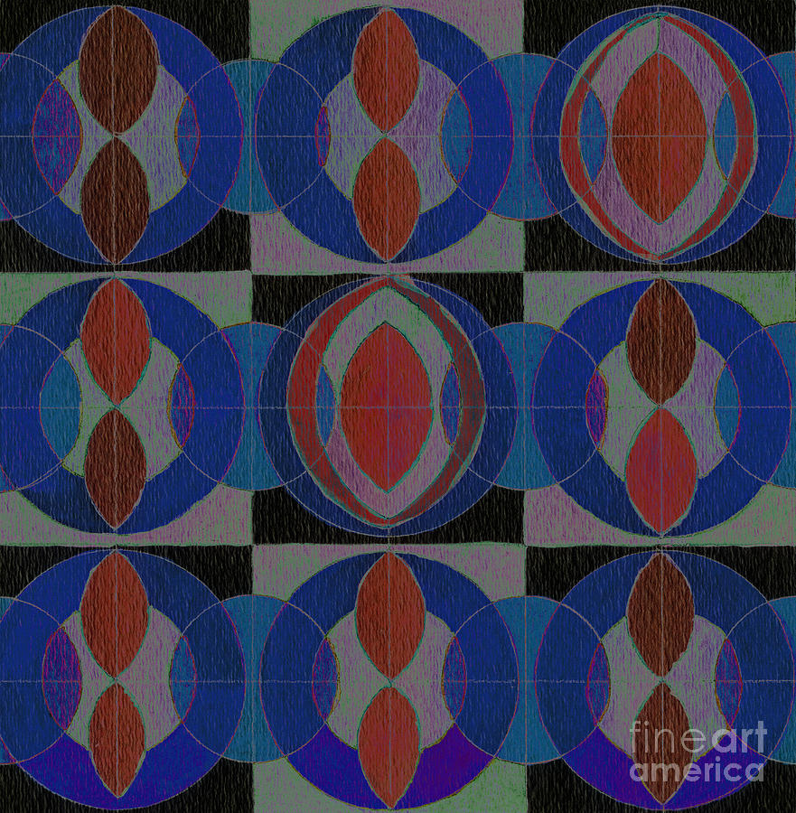 Blue Symmetry  Digital Art by Norma Appleton