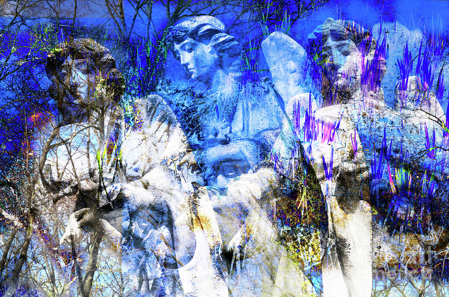 BLUE Symphony of ANGELS Digital Art by Silva Wischeropp