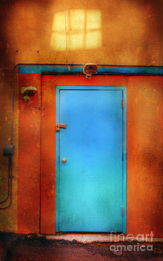 Blue Taos Door Photograph by Craig J Satterlee