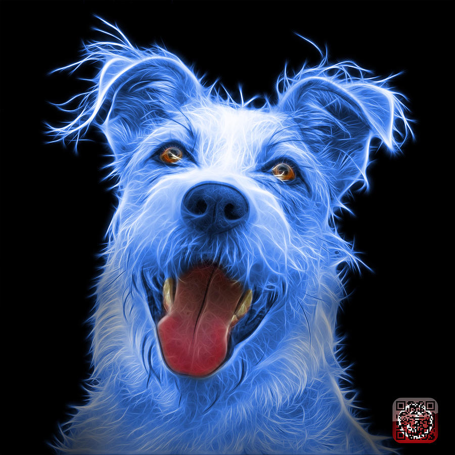 Blue Terrier Mix 2989 - BB Painting by James Ahn