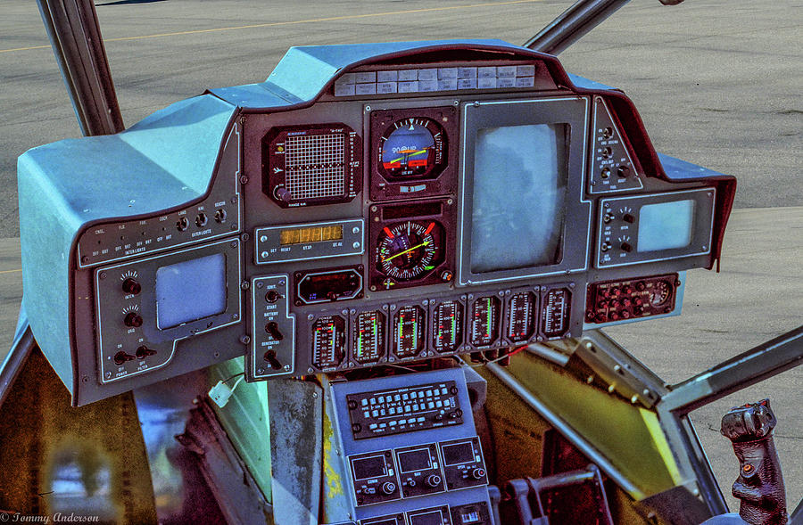 Hollywood Photograph - Blue Thunder Instrument Panel by Tommy Anderson