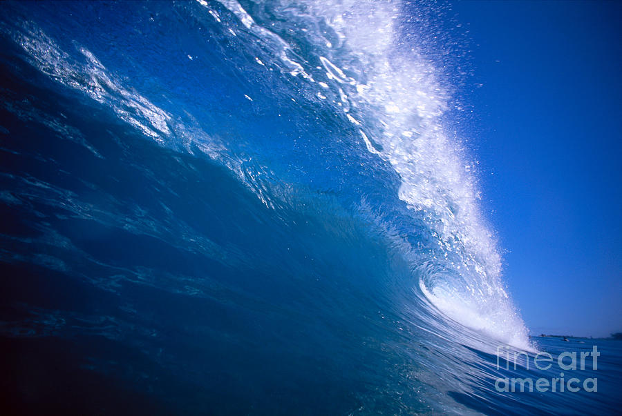 Blue Translucent Wave Photograph by Vince Cavataio - Printscapes