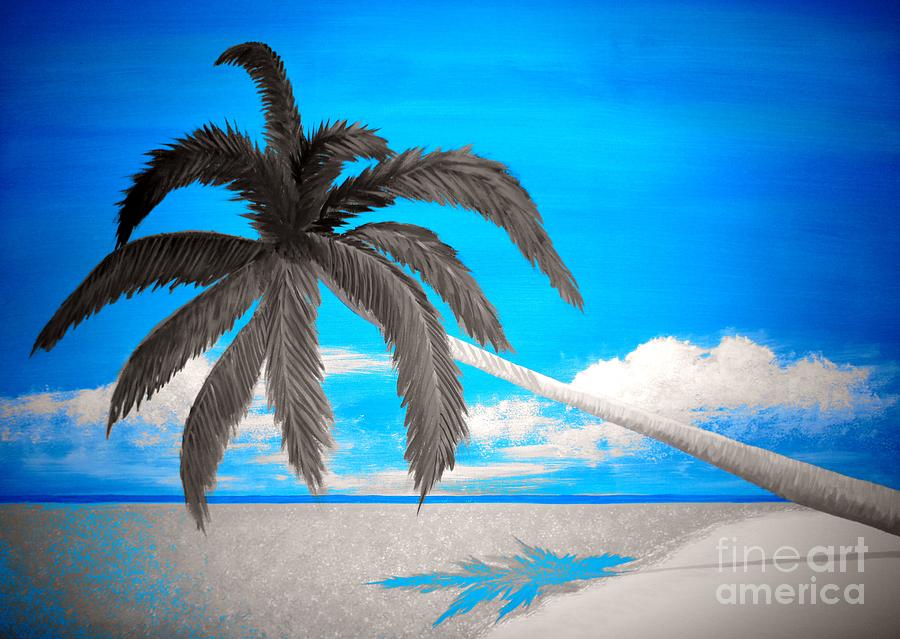 Blue Tropics Painting by Tim Townsend