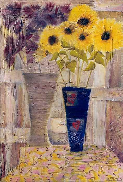 Blue Vase I Painting by Leslie Marcus Blue Vase I Painting by Leslie Marcus