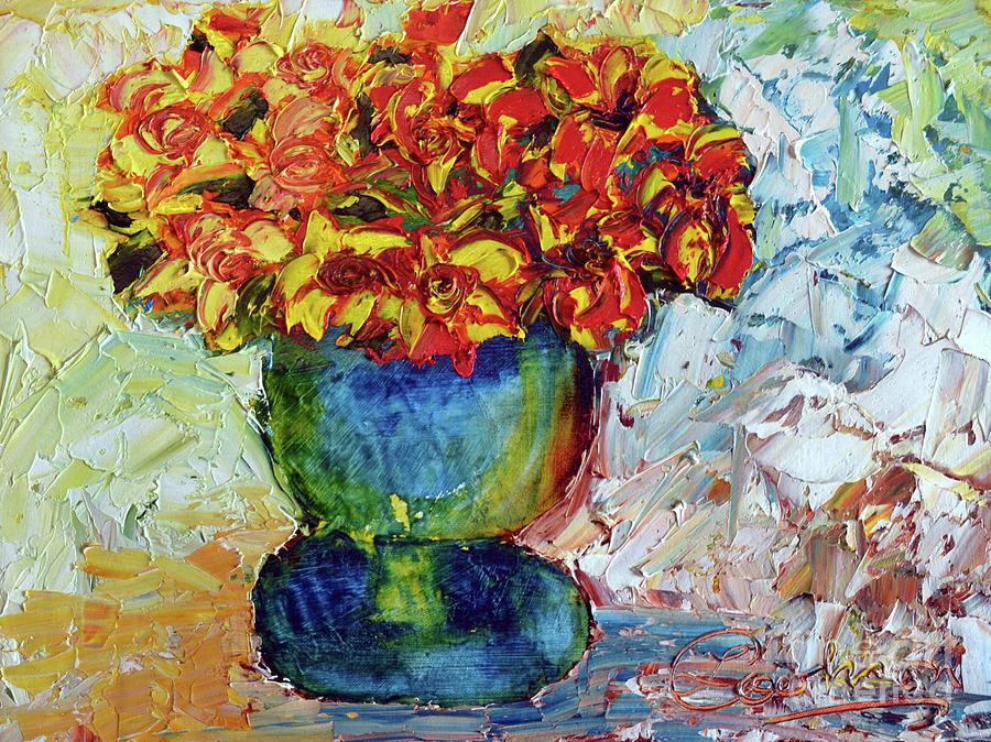 Blue Vase Painting by Lynda Cookson - Fine Art America