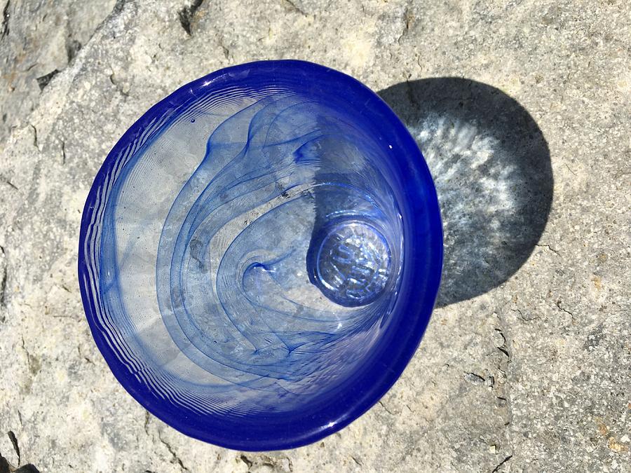 Blue Vase On the Rocks by Paula Hunter Blue Vase On the Rocks by Paula Hunter