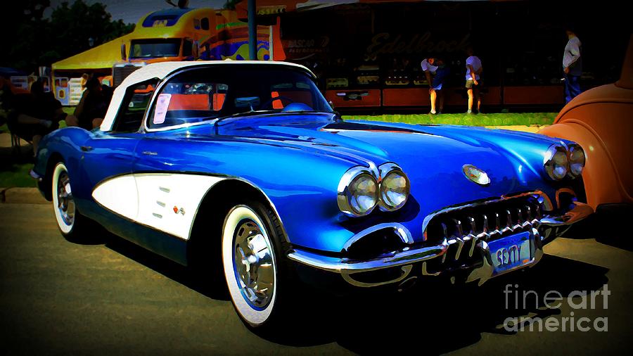Blue Vette Dreams Photograph by Perry Webster