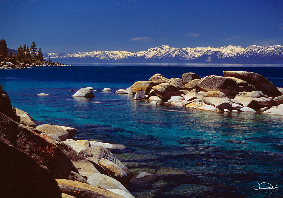 Spring Photograph - Blue Water Lake Tahoe by Vance Fox