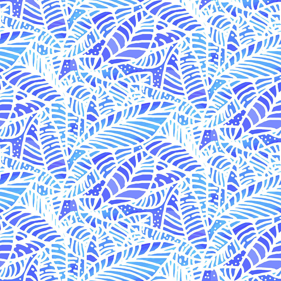 Blue Water Leaves by Karen Dyson Blue Water Leaves by Karen Dyson