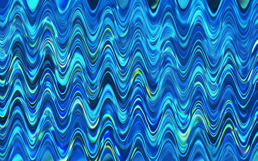 Blue Water Ripples I Photograph by Linda Brody