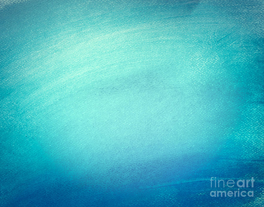 Blue watercolor paint on canvas. Abstract art background. Photograph by ...