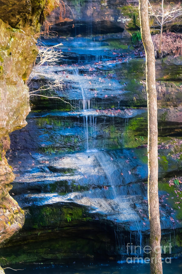 Blue Waterfall Photograph by Peggy Franz