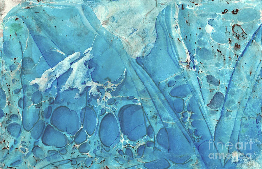 Blue Wave #1 Painting by Daniela Easter