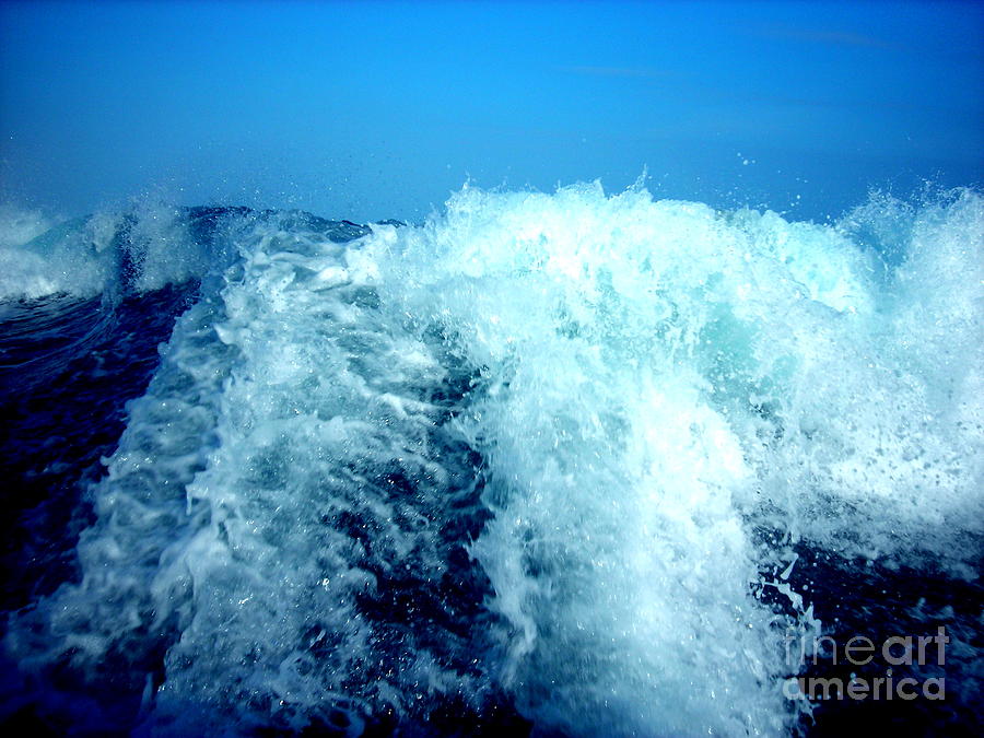 Blue Wave Photograph by Anna  Duyunova