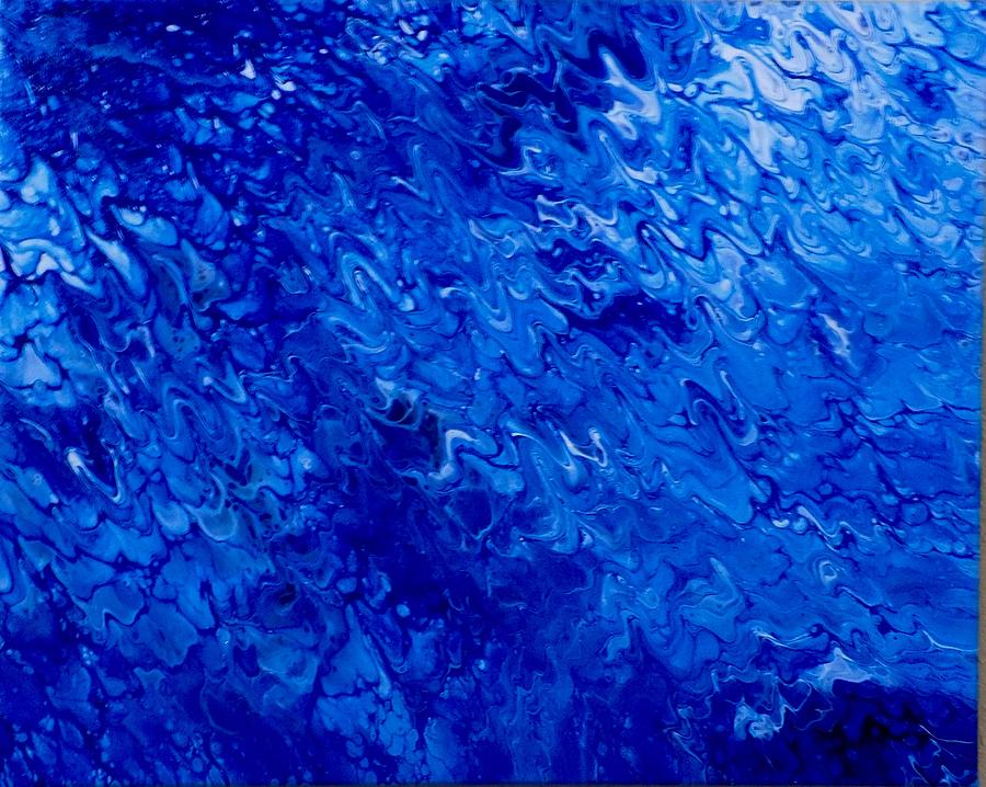 Blue Painting - Blue Wave by Thomas Whitlock