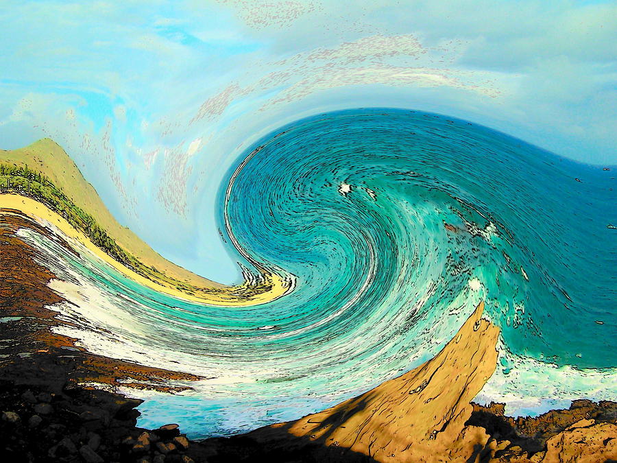 Beach Photograph - Blue Wave by Vijay Sharon Govender