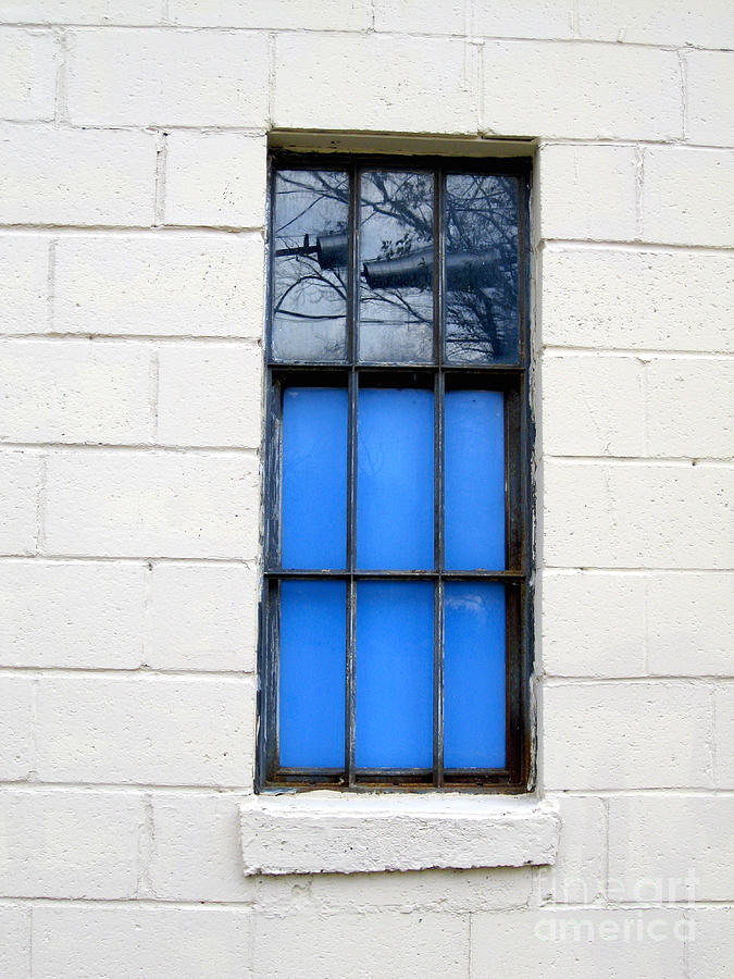 Blue Window Panes Photograph by Sandra Church