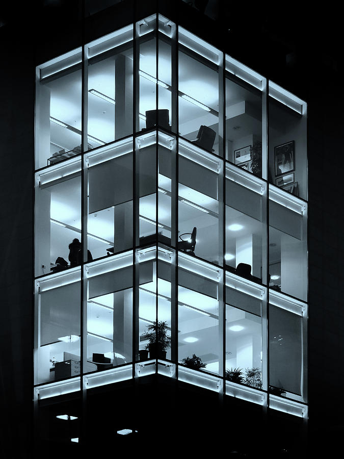 Blue workplace Photograph by Philip Openshaw