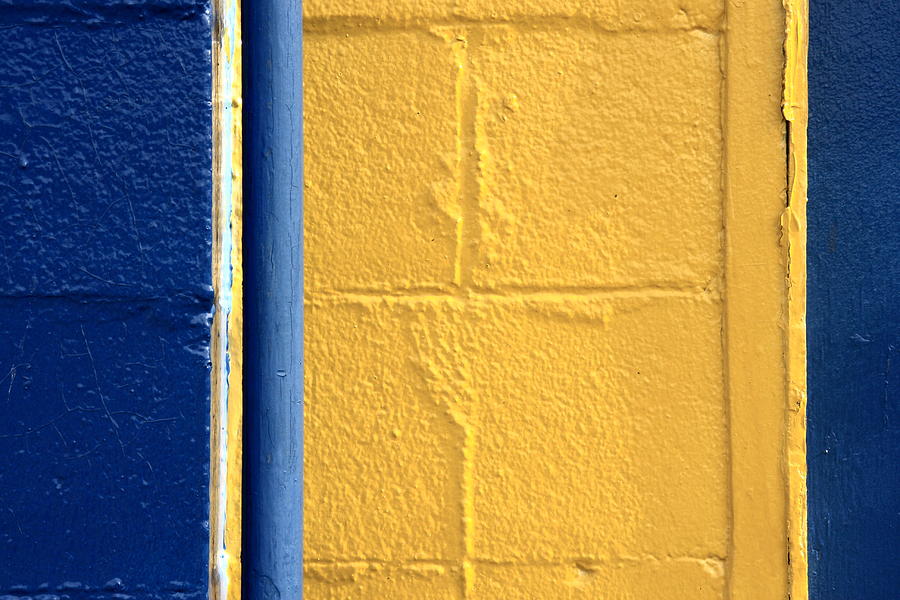 Blue Yellow Blue Yellow Blue Photograph by Kreddible Trout