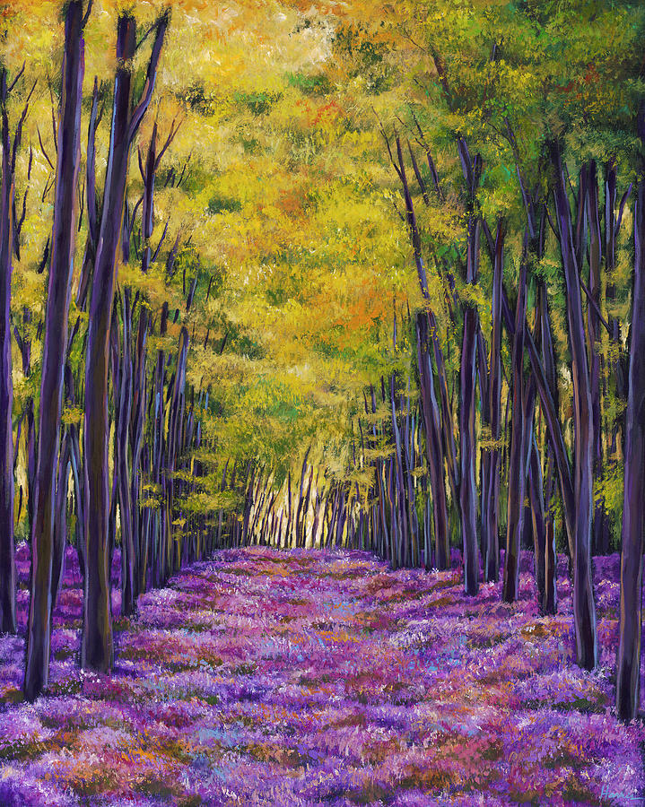 Nature Painting - Bluebell Expanse by Johnathan Harris