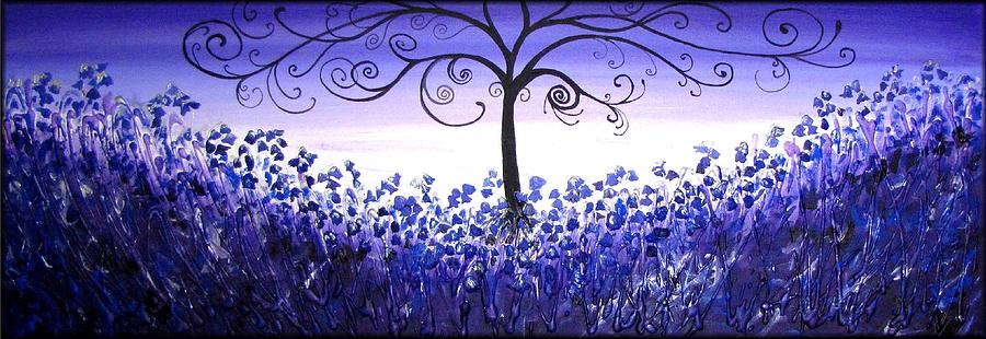 Bluebell Field Painting by Amanda Dagg