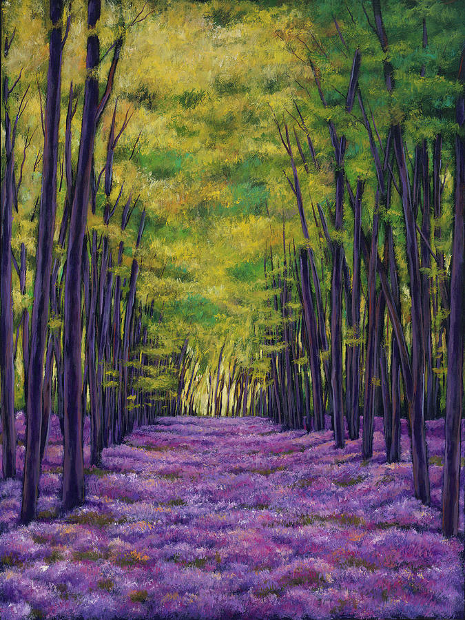 Nature Painting - Bluebell Vista by Johnathan Harris