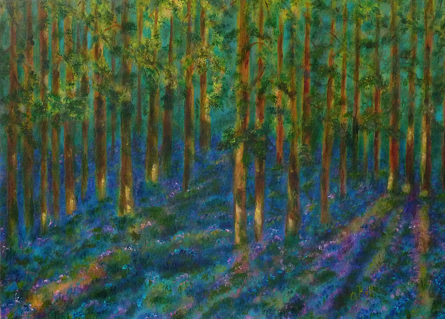 Bluebells Painting by Claire Bull